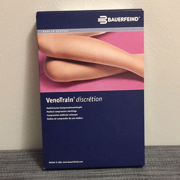 Bauerfeind VenoTrain Discretion Compression Pantyhose (Cream/Beige) - Picture 2 of 14